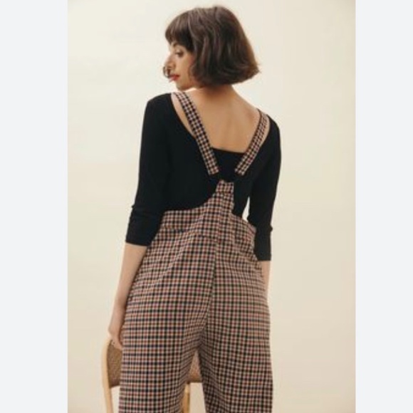 Make My Lemonade Plaid Hedwige Overalls - Picture 2 of 8